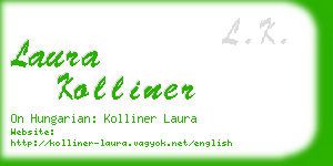 laura kolliner business card